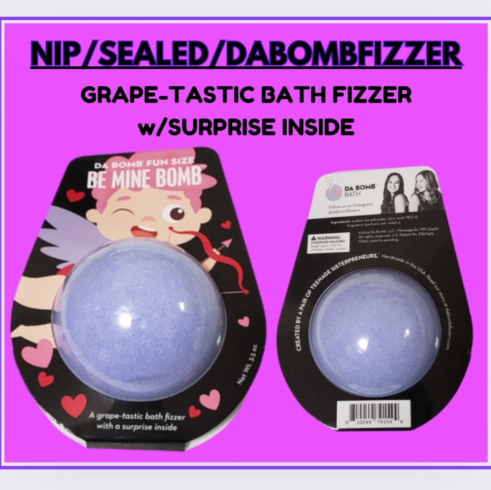 🔥 BATH FIZZY / SEALED NEW /DABOMBFIZZER / GRAPE / SUPRISE INSIDE FIZZY